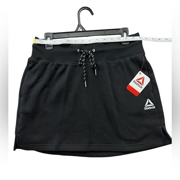 Reebok Black Athletic Skort With Drawstring Waist, polar skirt - Picture 6 of 8
